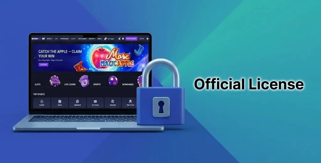 نمای صفحه دسترسی و ذخیره آدرس آینه WOWBet
